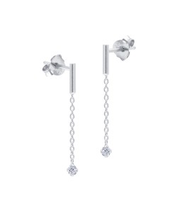 Dangling Chain Silver Earring STC-2230